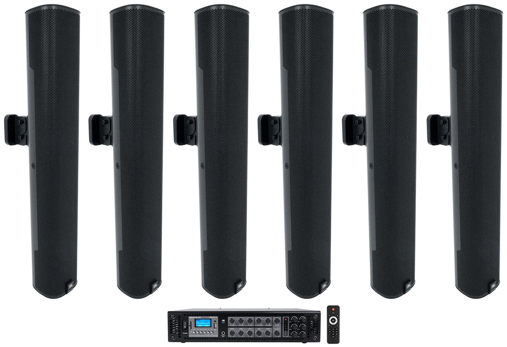 (6) JBL COL600-BK 24" 70V +