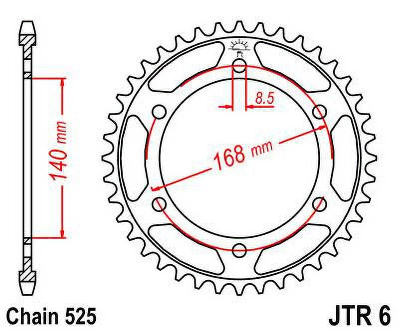 & for BMW F800 GS-JTR6.42 for 8.5mm bolts-K72 08-16 JT