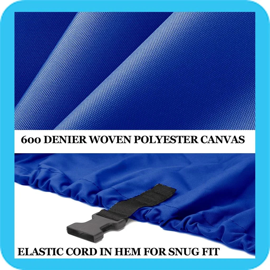BLUE, GREAT QUALITY BOAT COVER for ALUMACRAFT TOURNAMENT PRO 195 CS 2007-2010