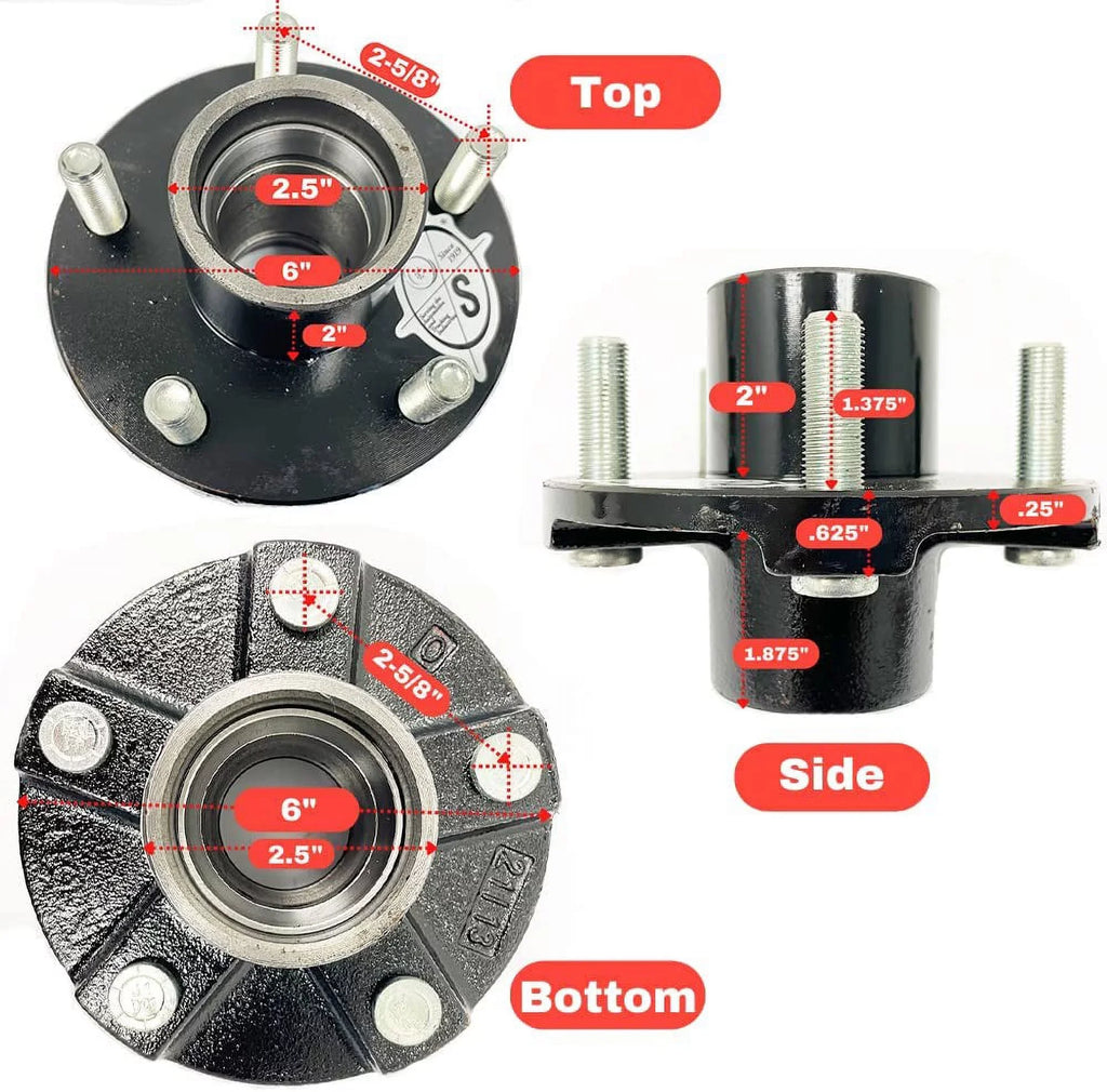 SOUTHWEST WHEEL 2- 2,000 lbs with 5-4.5"