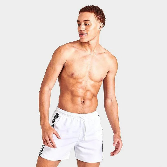 MEN' EMPORIO ARMANI EA7 TAPED SWIM SHORTS