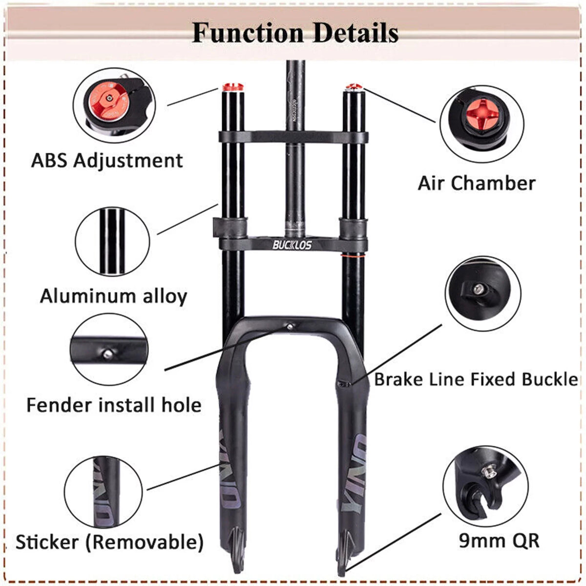 BUCKLOS 20*4.0 / 20inch 9*135mm