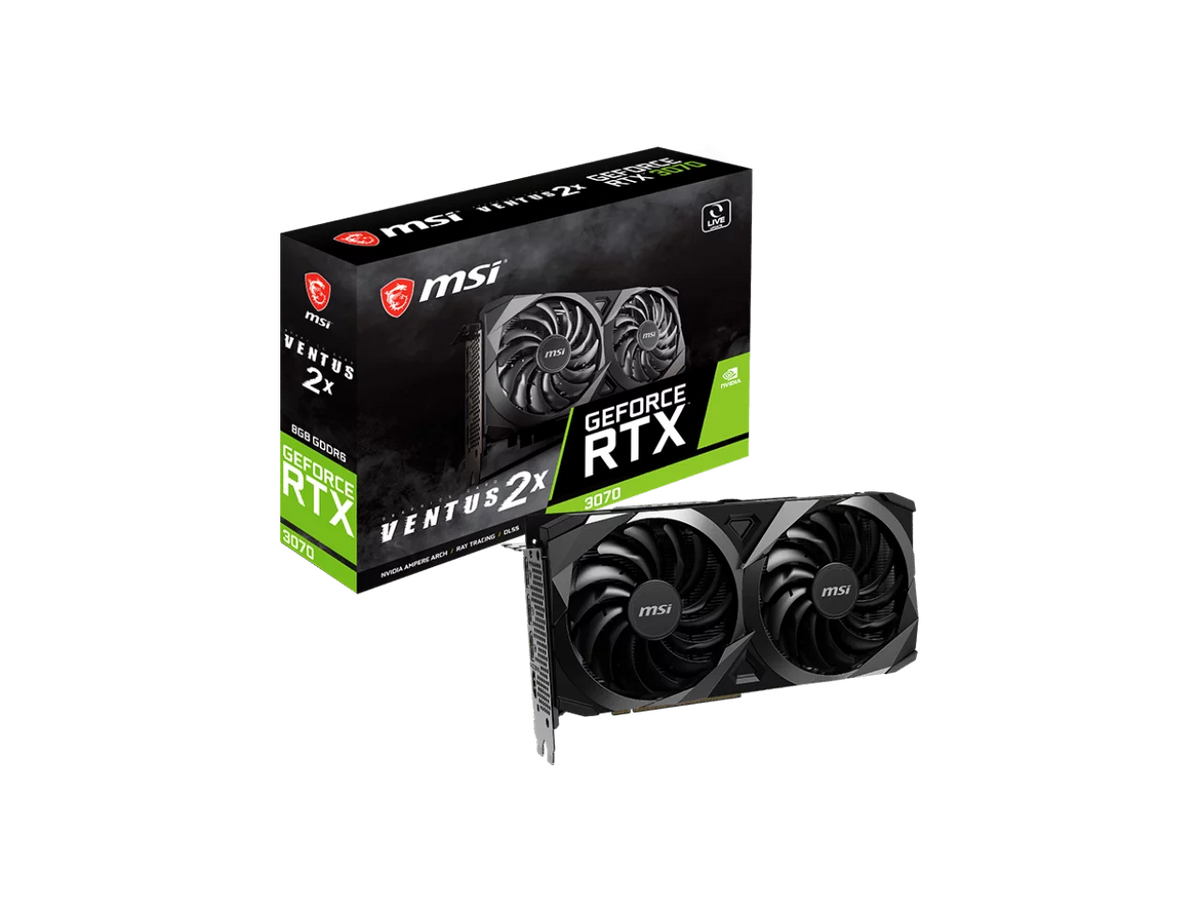 MSI GeForce RTX 3070 8GB GDDR6 PCI 4.0 ATX RTX 3070 VENTUS 2X 8G LHR