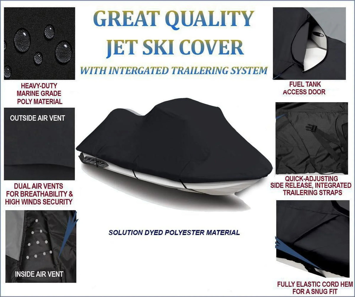BLACK TOP OF THE LINE JET SKI for GP 1300R PWC 2003 2004 2005 2006 2007 2008 2