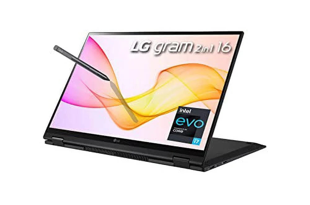 LG 2023 16" 2-in-1 WQXGA IPS EVO i7-1260P 16GB LPDDR5 3TB(1+2TB) NVMe SSD WiFi AX 10 w/ and RE USB