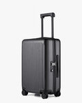 NINETYGO 20" CARRY ON LUGGAGE WITH SPINNER WHEELS 22X14X9 LUGGAGE - BLACK