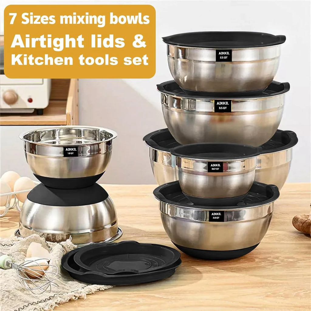 AIKKIL with , 20 piece , - , 7, 3.5, 2.5, 2.0,1.5, 1,0.67QT for , , ()