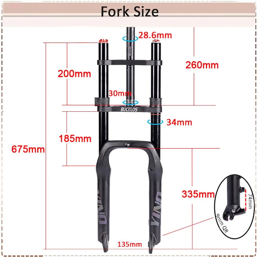 BUCKLOS 20*4.0 / 20inch 9*135mm