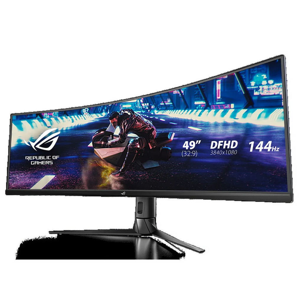 ROG XG49VQ - HDR — 49-inch 32:9 (3840 x 1080), 144Hz, FreeSync™ 2 HDR, DisplayHDR™ 400, DCI-P3: 90%,