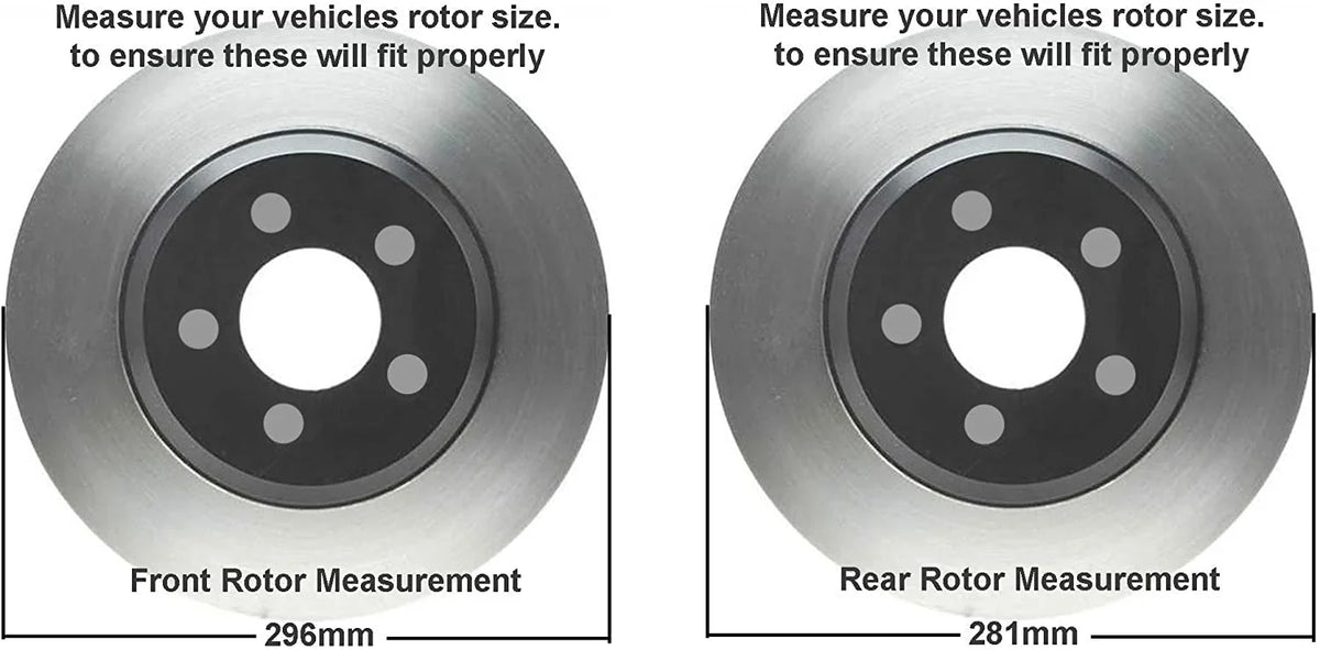 '- for 2006-2018 Rav4 11.65" & 11.06" and 2007 2008 2009 2010 2011 2012 2013 2014 2015 2016 2017