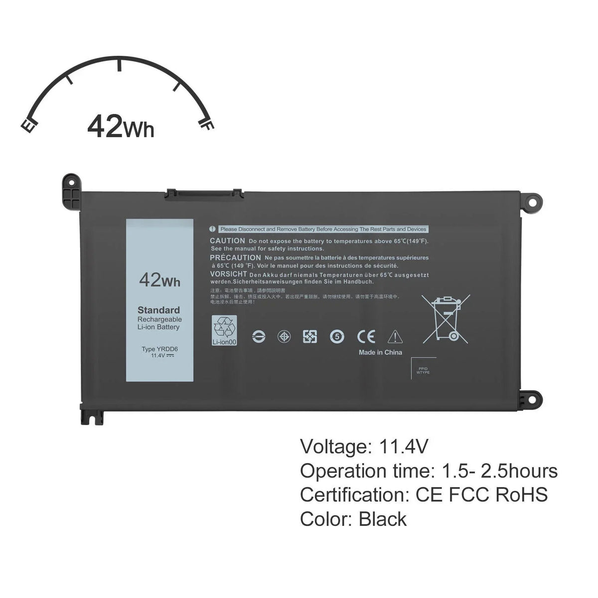 YRDD6 for 5481 5482 5485 5491 2-in-1 5493 5584 5593 5590 1VX1H