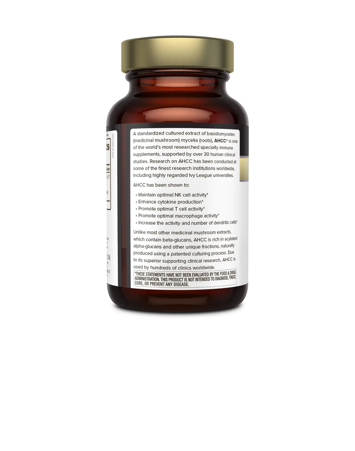 AHCC –500mg of AHCC per – , , & –60