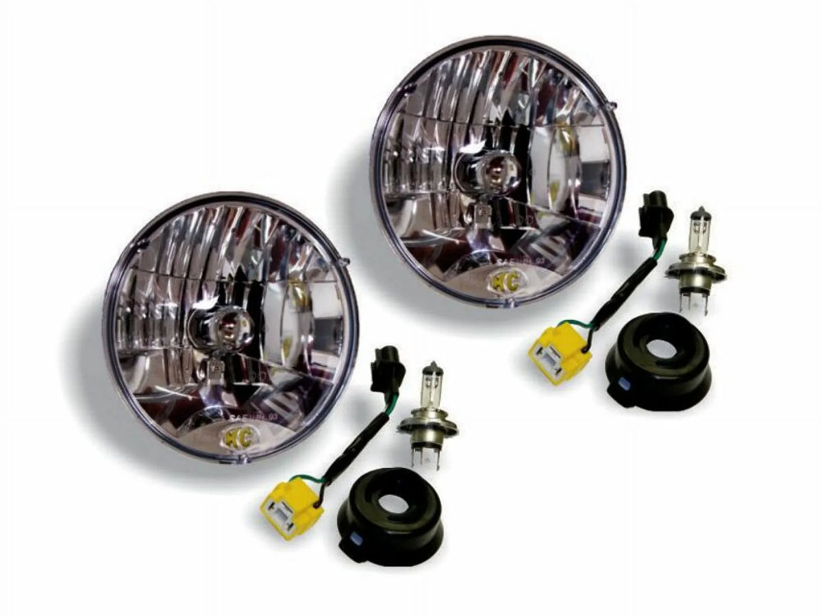KC HiLiTES 42302 H4 for JK, chrome, size:- 7 inches diameter