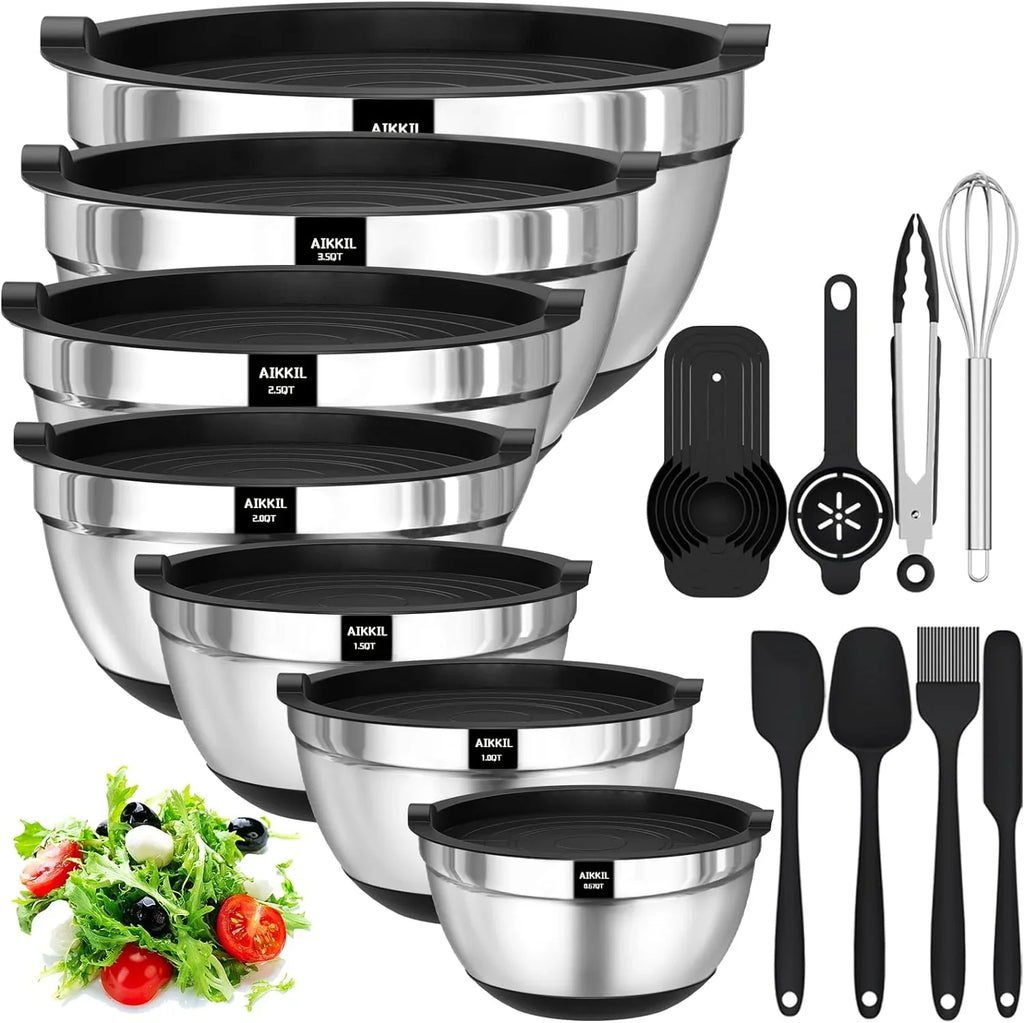 AIKKIL with , 20 piece , - , 7, 3.5, 2.5, 2.0,1.5, 1,0.67QT for , , ()