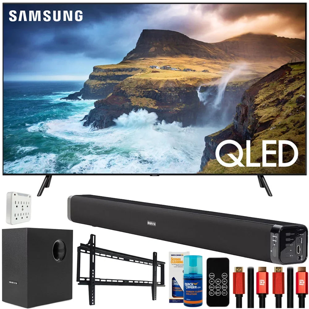 QN65Q70RAFXZA 65 inch Q70 QLED 4K UHD TV 2019 with 60W with , 2x HDMI , 6- , and