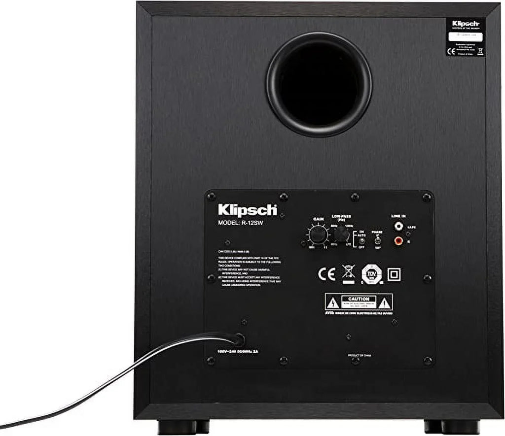KLIPSCH REFERENCE 12" 400W FRONT-FIRING SUBWOOFER -12SW - BLACK