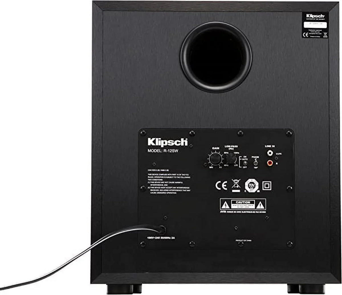 KLIPSCH REFERENCE 12" 400W FRONT-FIRING SUBWOOFER -12SW - BLACK