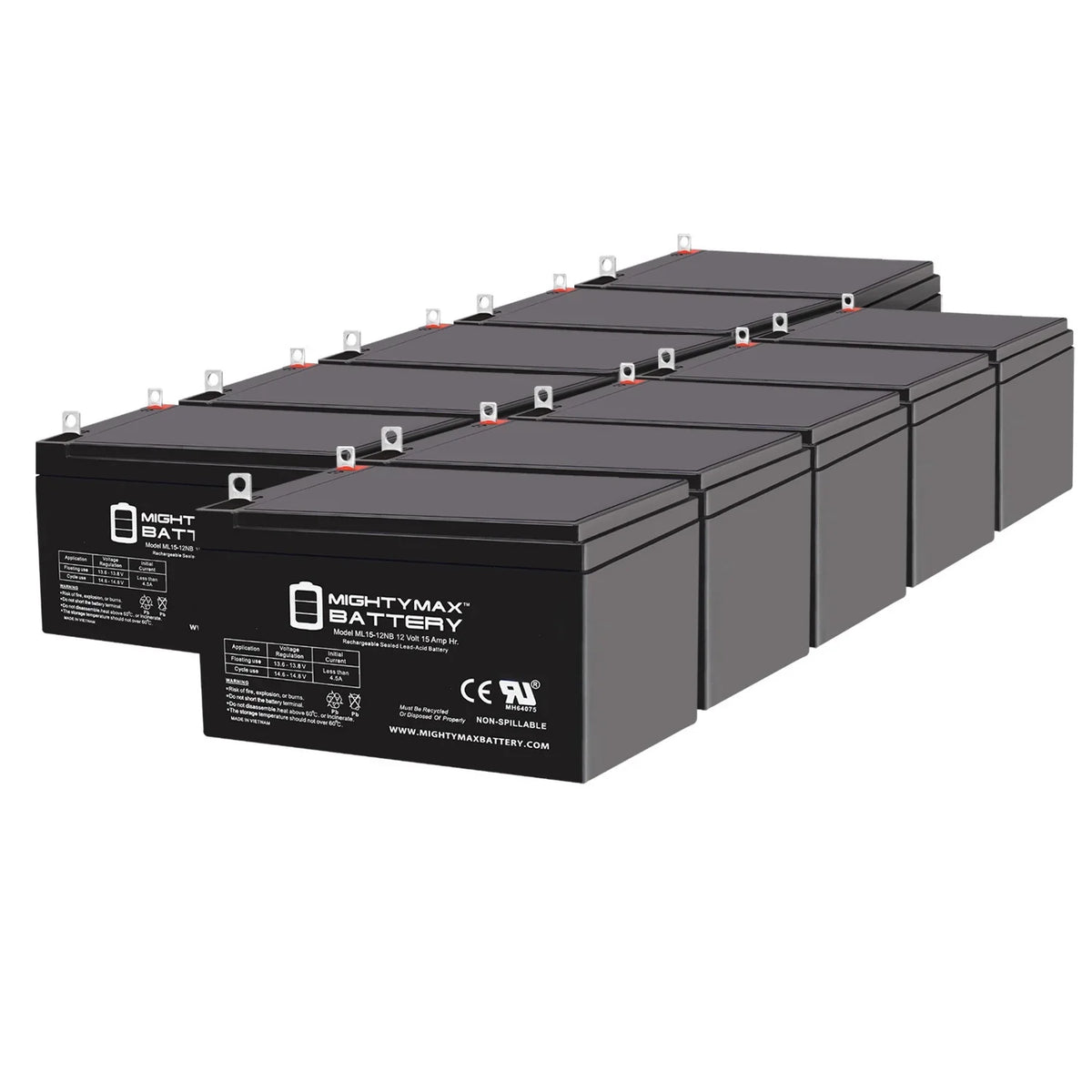 ML15-12NB 12V 15AH with 500W - 10