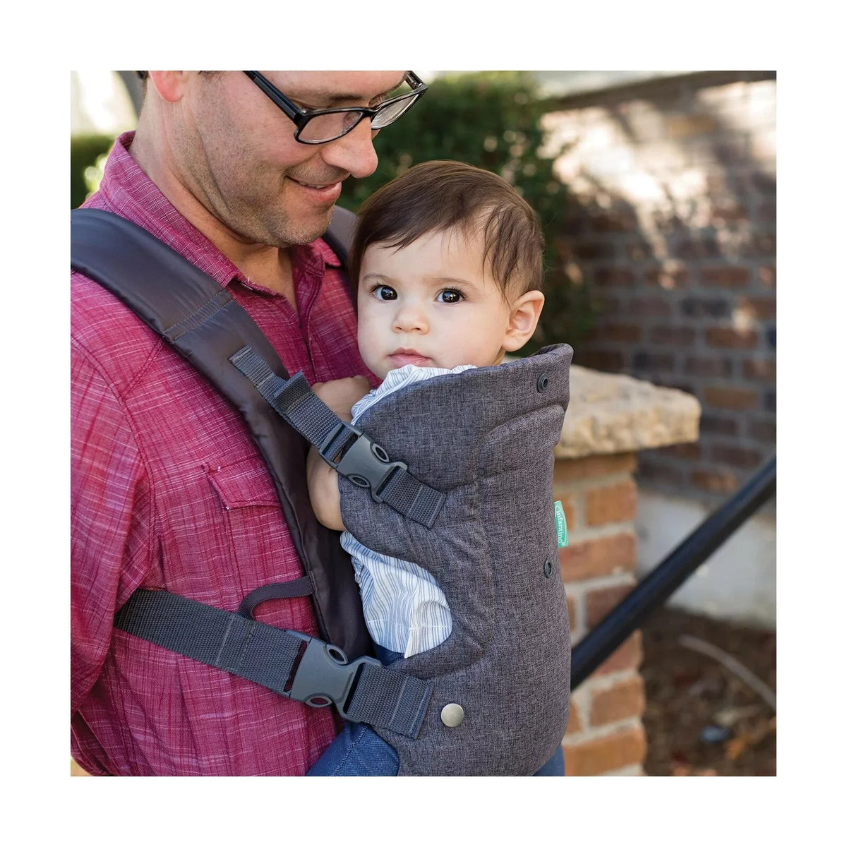 4-in-1 - , convertible, face-in and face-out front and back carry for newborns and older babies 8-32 lbs