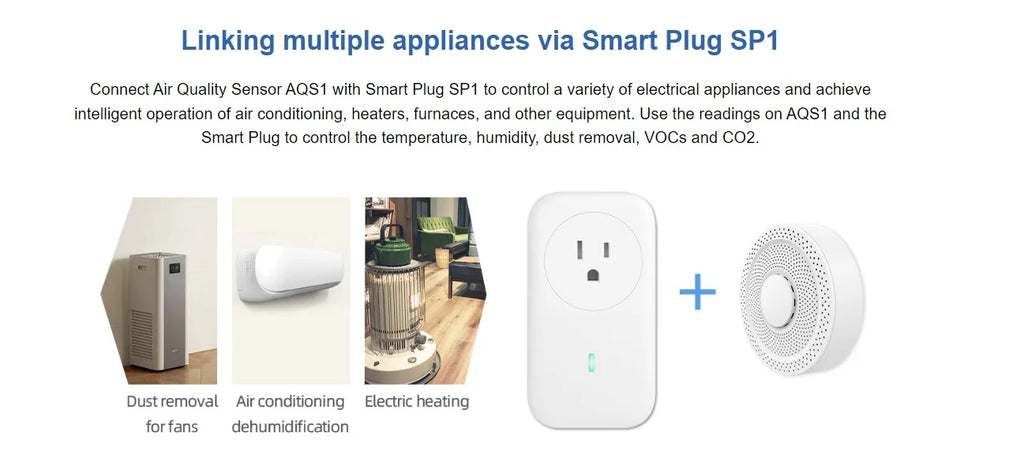 UbiBot AQS1 9-in-1 - PM1/2.5/10, TVOC, CO2/CO2e, & , , WiFi/RS485/LAN