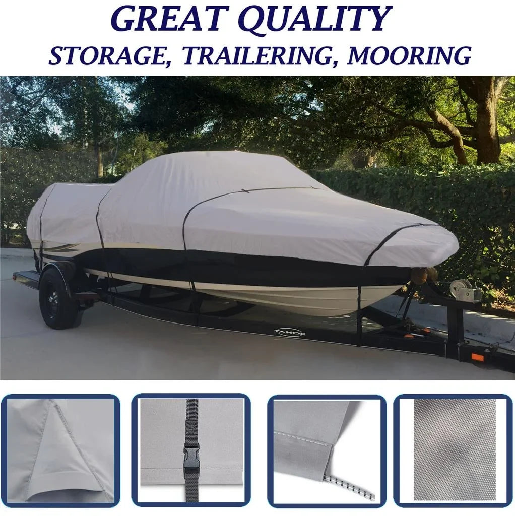 BOAT COVER for SYLVAN EXPLORER 16/1600 TILLER 1999-2001 STORAGE, TRAVEL, LIFT