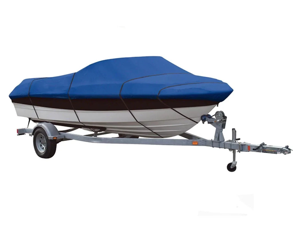 BLUE, GREAT QUALITY BOAT COVER for LUND PREDATOR 16V 1991-1997