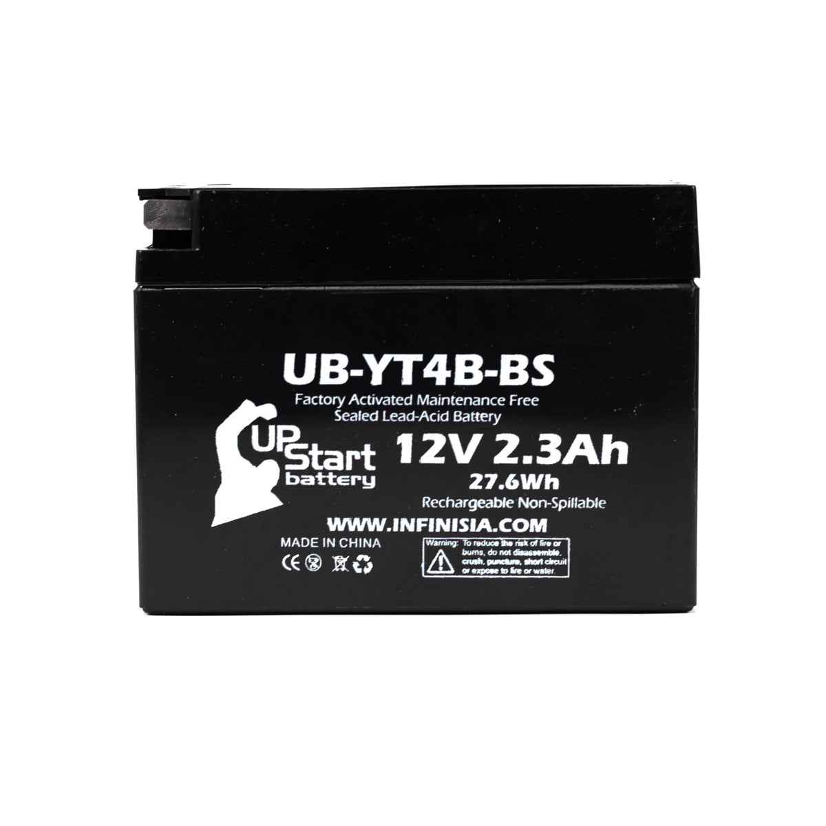 4- UpStart for 2010 SR400 (FI) 400CC , , - 12V, 2.3Ah, UB-YT4B-BS