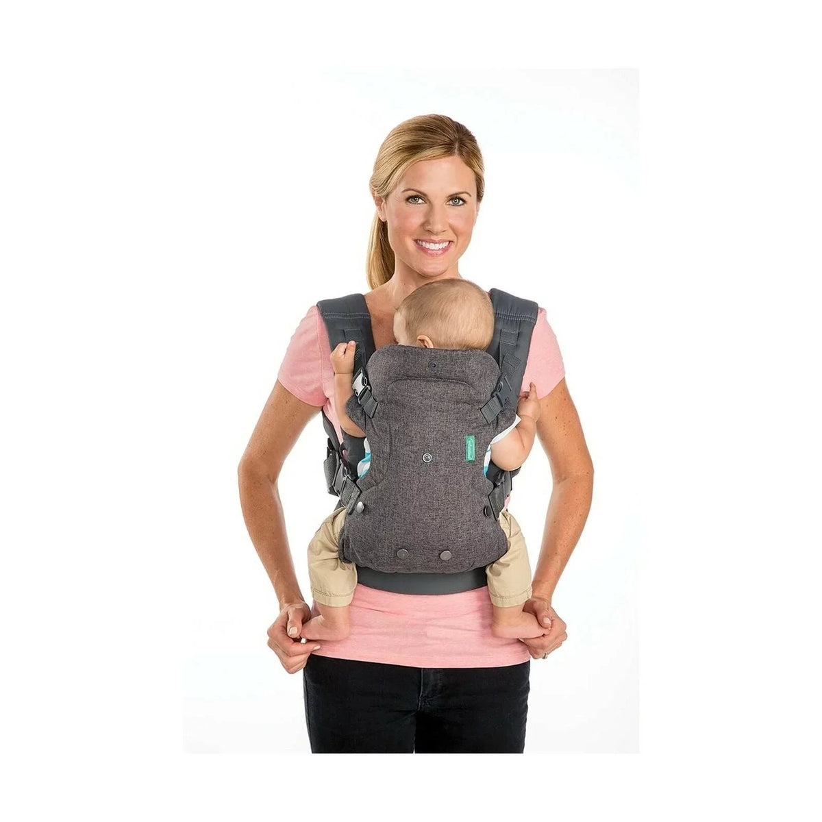 4-in-1 - , convertible, face-in and face-out front and back carry for newborns and older babies 8-32 lbs